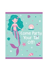 Birthday Mermaid Postcard Invitations  (8)