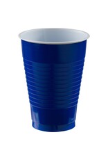 Bright Royal Blue 12 oz. Plastic Cups - (20)
