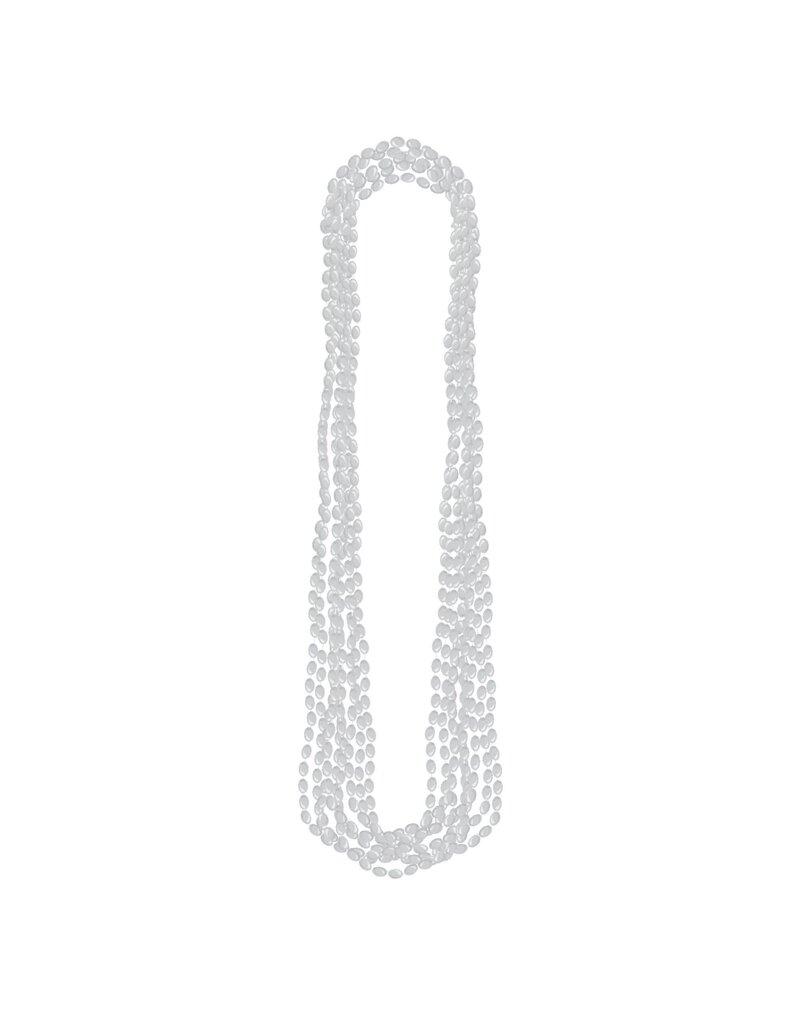 Silver Metallic Bead Necklaces (8)