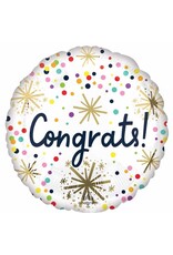 Confetti Congrats 18" Mylar Balloon