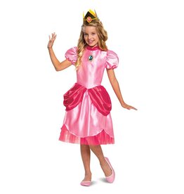 Child Princess Peach Costume Large (10-12) Super Mario
