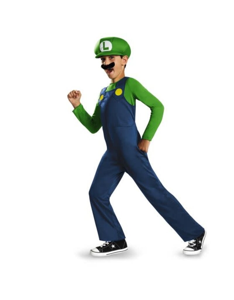 Child Luigi Costume Large (10-12) Super Mario
