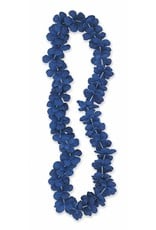 Blue Flower Lei 40"