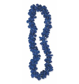 Blue Flower Lei 40"