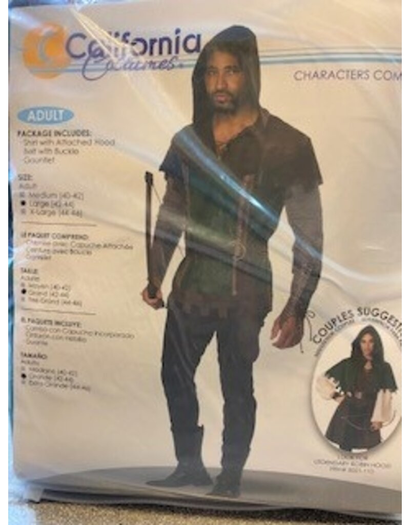 Men's Prince of Thieves X-Large (44-46) Costume (Robin Hood)