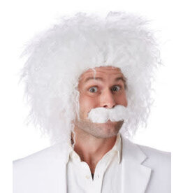 White E=MC2 Wig (Einstein)