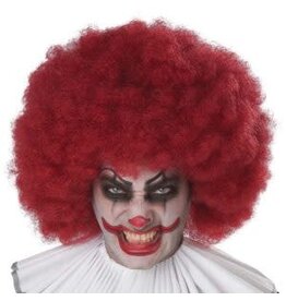 Burgundy Jumbo Clown Afro Wig