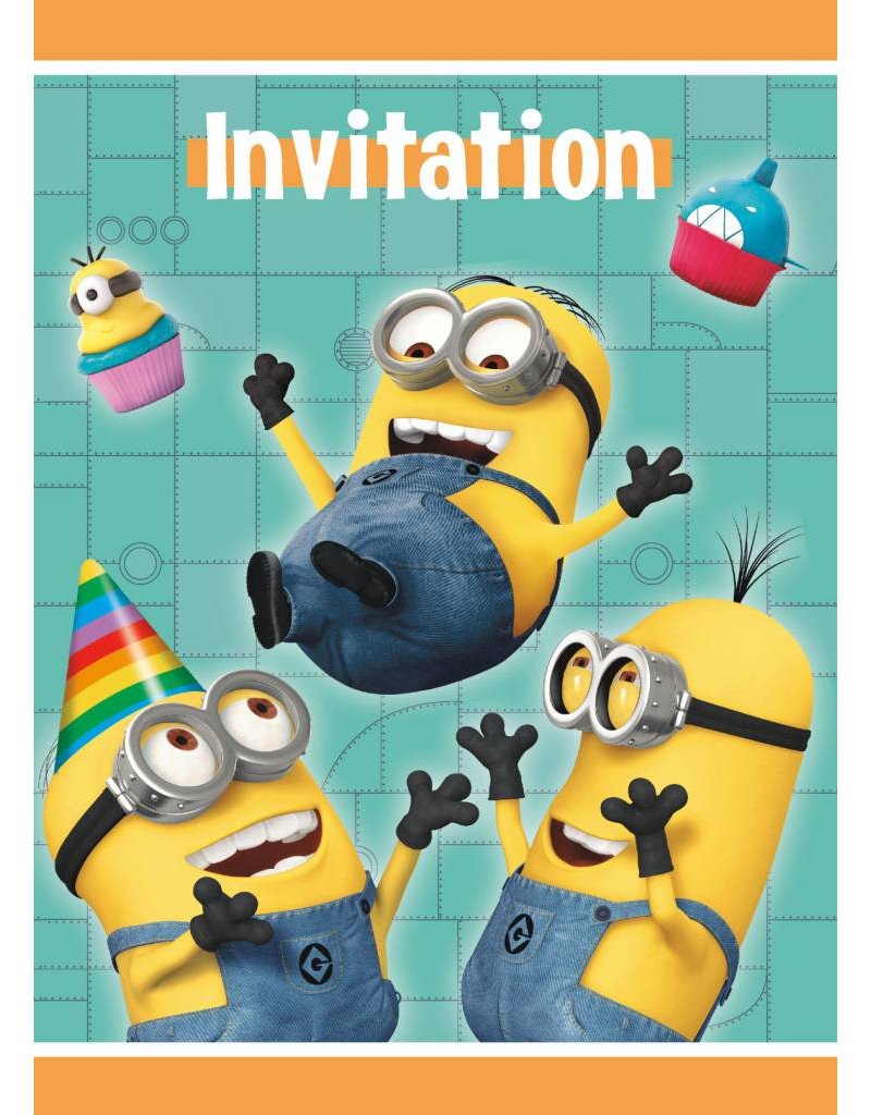 Minions Despicable Me Invitations (8)