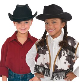 Black Cowboy Hats - (Child Size)