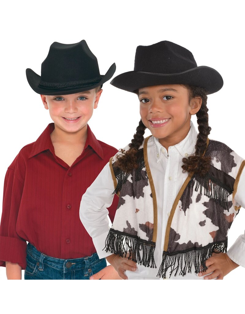 Black Cowboy Hats - (Child Size)