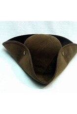 Leatherlike Pirate Hat Brown