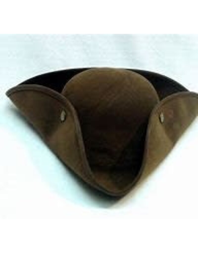 Leatherlike Pirate Hat Brown