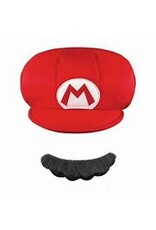 Super Mario Child Hat & Mustache Kit