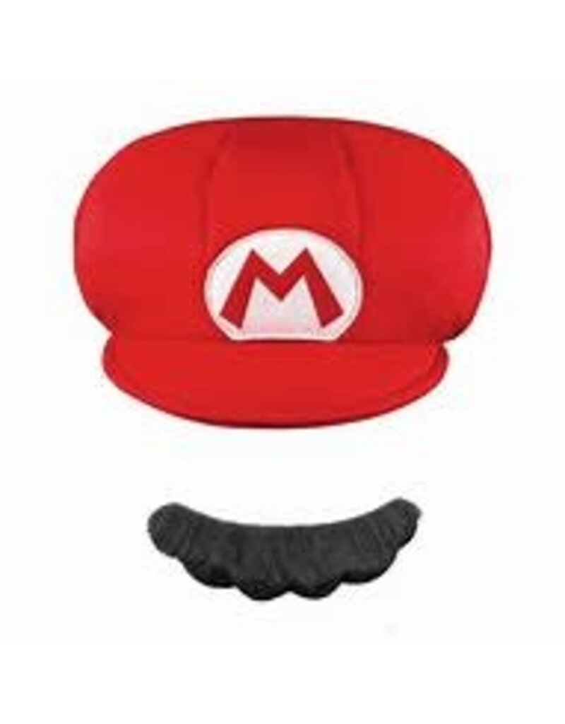 Super Mario Child Hat & Mustache Kit