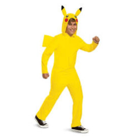 Child Pikachu Hooded Jumpsuit Medium (7-8) Costume