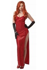 Women's Starlet Red Dress Small Costume (Jessica Rabbit)