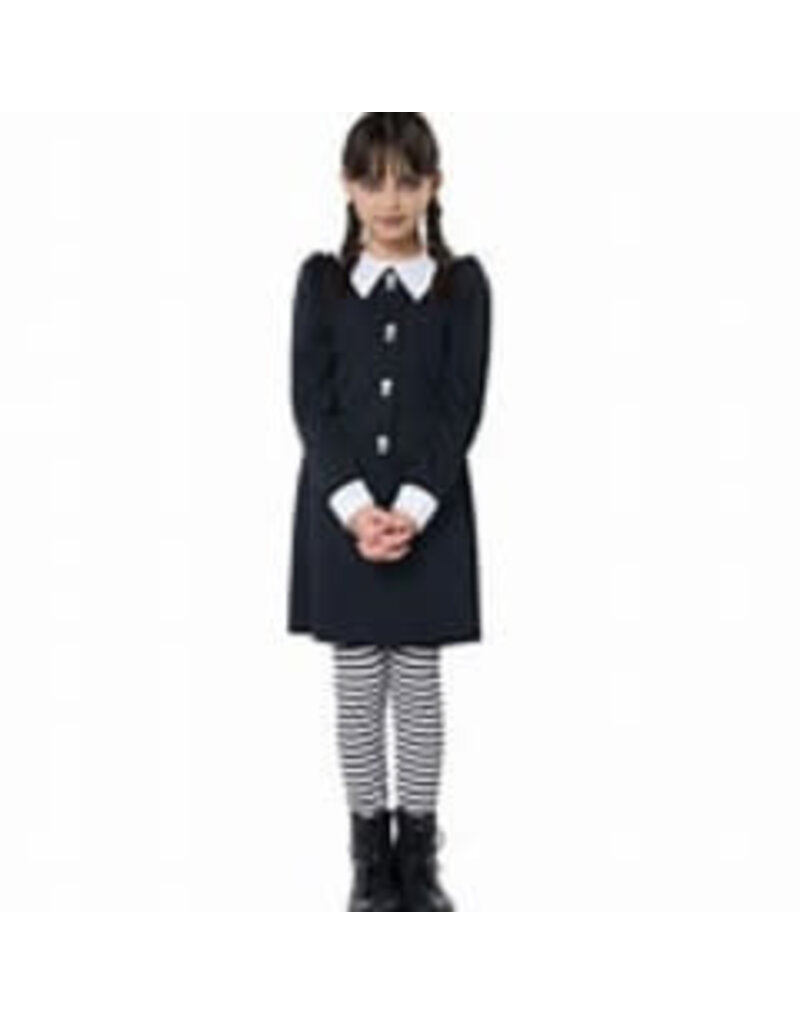 Girl's Dreadful Child Medium (8-10) Costume (Wednesday Adams)