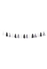 Silver and Black Tassel Garland