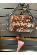 23.5" Butcher Shop Plaque with Foot