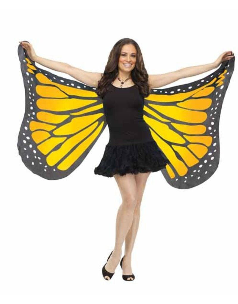 Soft Butterfly Wings Adult - Orange/Yellow