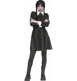 Women's Creepy Co-ed Small/Medium 2-8 Costume (Wednesday Adams)