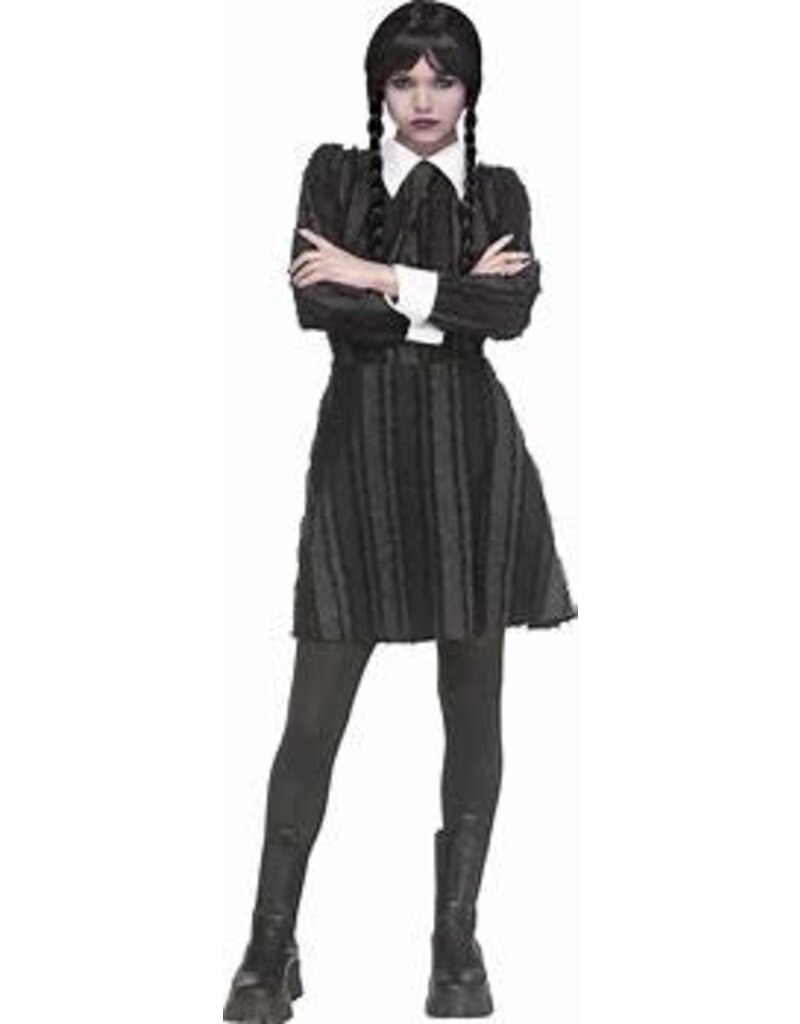 Women's Creepy Coed Medium/Large 10-14 Costume (Wednesday Adams)