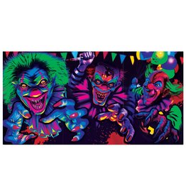 Creepy Carnival Horizontal Banner - Blacklight 65" x 33 1/2"