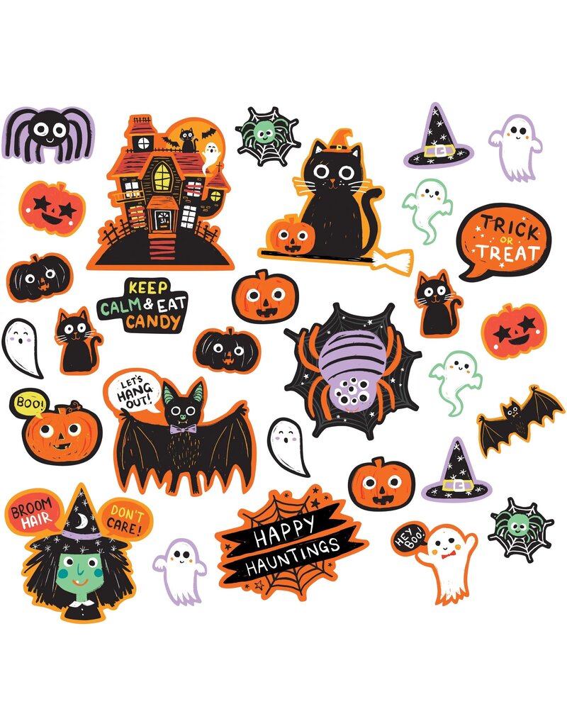 Spooky Friends Cutouts (30) 5" - 11 1/2"