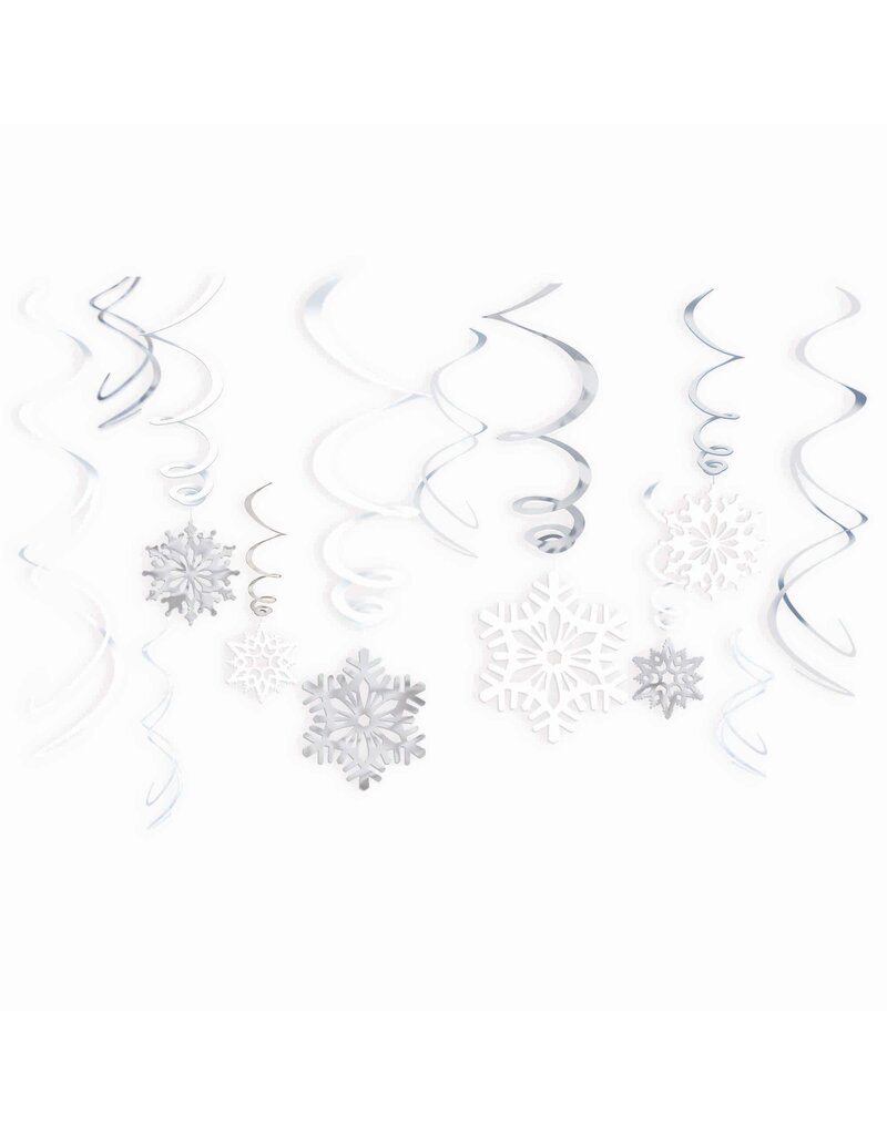Snowflake Value Pack Foil Swirl (12)