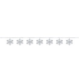 Snowflake Sequin Ring Garland 9'