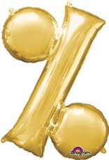 Gold Letter % Mylar 34" Balloon