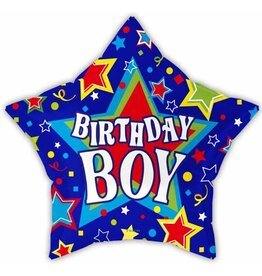 Birthday Boy Star 18" Mylar Balloon