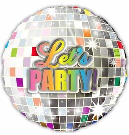 Let's Party Disco 18" Mylar Balloon