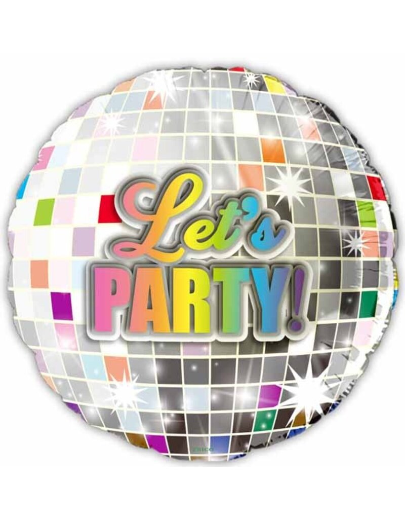 Let's Party Disco 18" Mylar Balloon