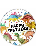 Happy Birthday Dinosaurs 18" Mylar Balloon