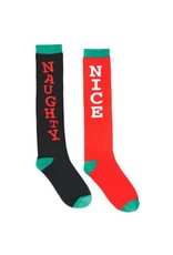 Naughty And Nice Knee Socks