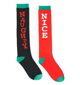 Naughty And Nice Knee Socks