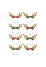 Santa's Reindeer Pack Headbands (8)