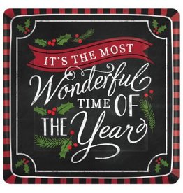 Most Wonderful Time Square Plates, 7" (18)