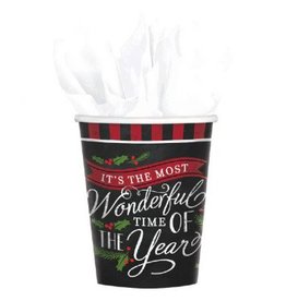 Most Wonderful Time Cups, 9 oz. (18)