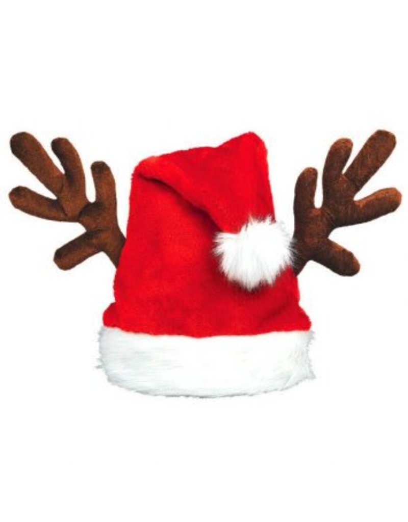 Antlers Santa Hat