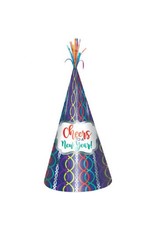 Cheers to A New Year Cone Hat - Jewel Tone