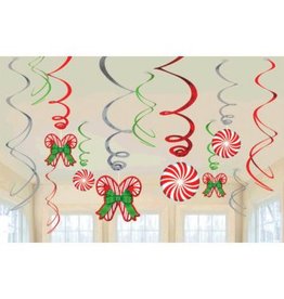 Candy Cane Value Pack Foil Swirl (12)