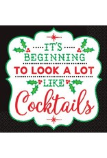 Christmas Cocktail Beverage Napkins (16)