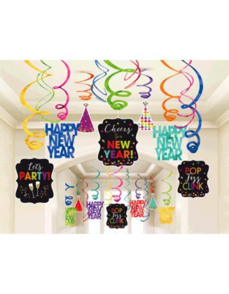 New Year's Mega Value Pack Foil Swirls - Jewel Tone (30)