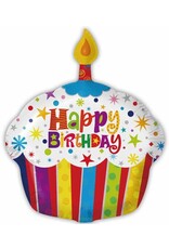 Happy Birthday Cake 18" Mylar Shape Balloon