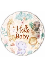 Hello Baby Animals 18" Mylar Balloon
