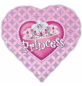 Princess Pink Heart 18" Mylar Balloon