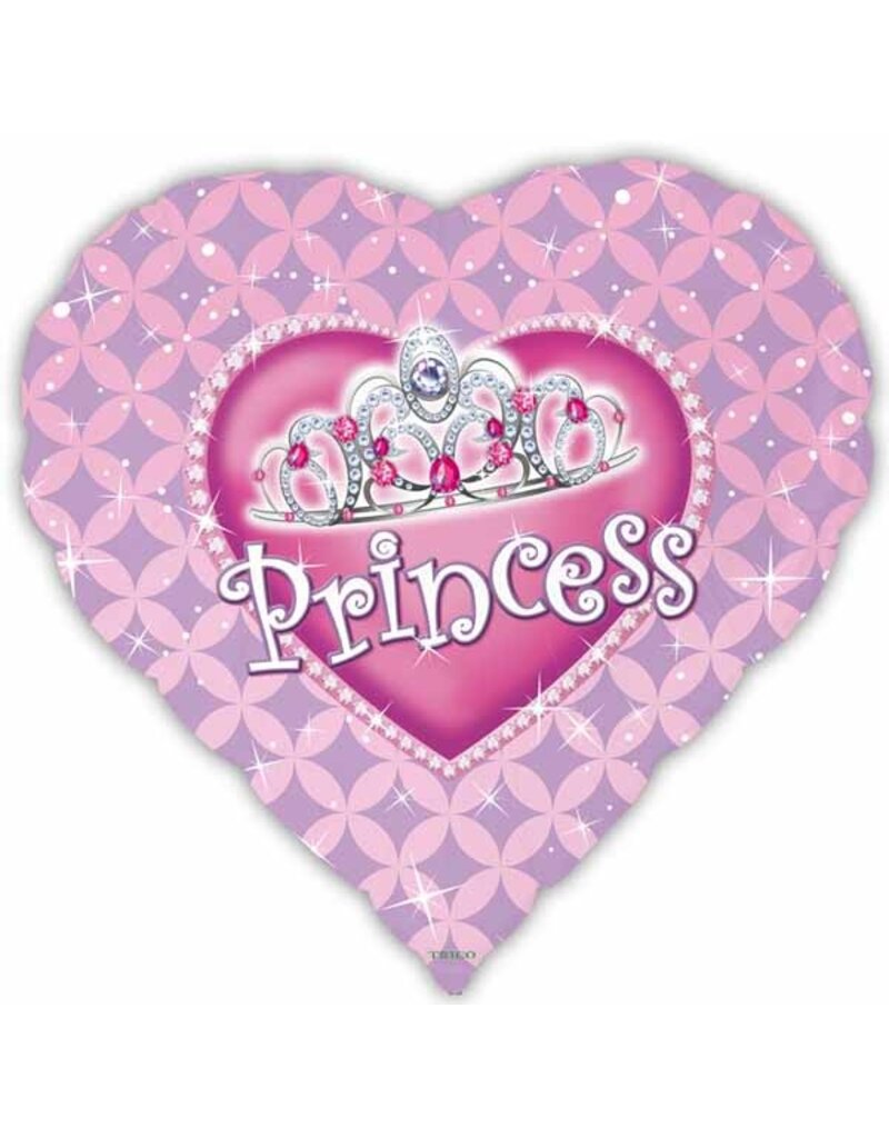 Princess Pink Heart 18" Mylar Balloon