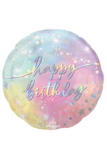 Luminous Birthday 18" Mylar Balloon